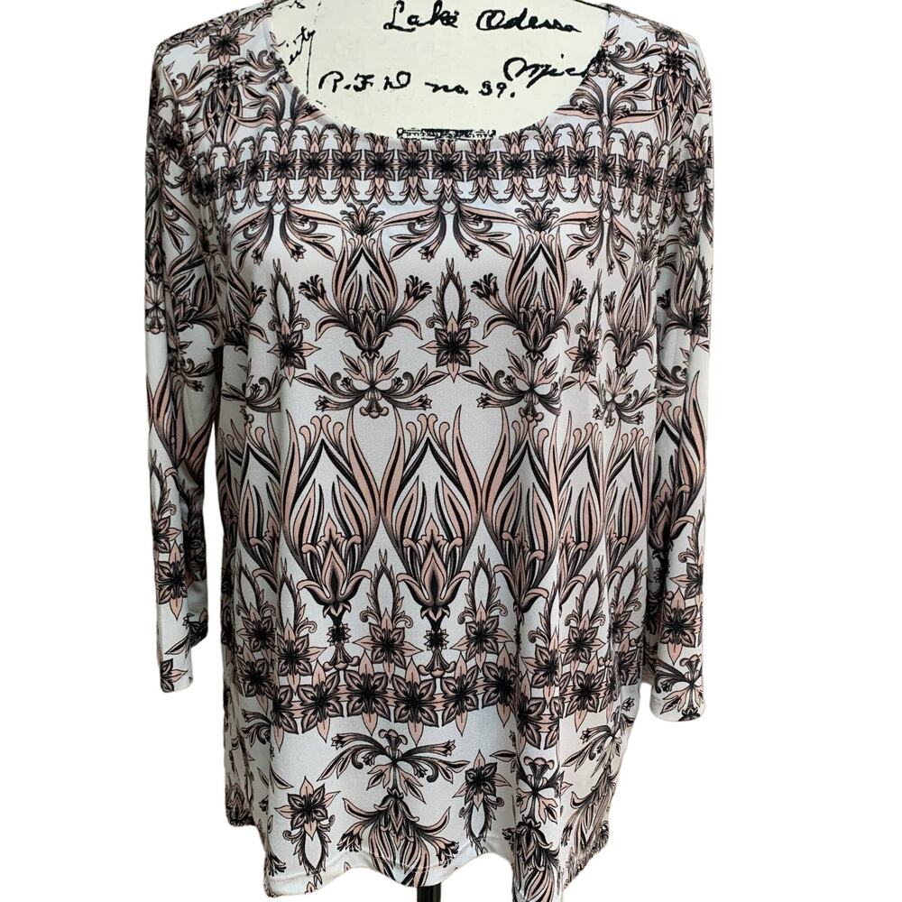 NWT Chico’s Easywear Tunic 3/4 Length Sleeves Size 12/14